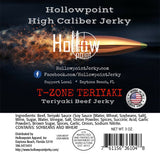 t-zone teriyaki beef brisket jerky hollowpoint ingredients