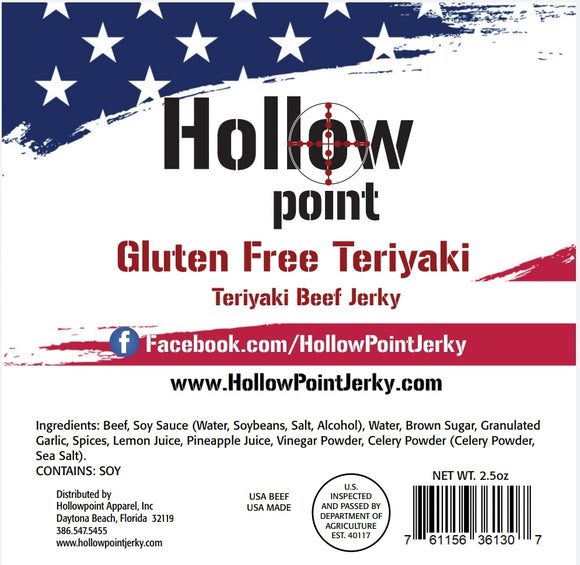 Gluten-free Teriyaki Beef Jerky 2.5oz