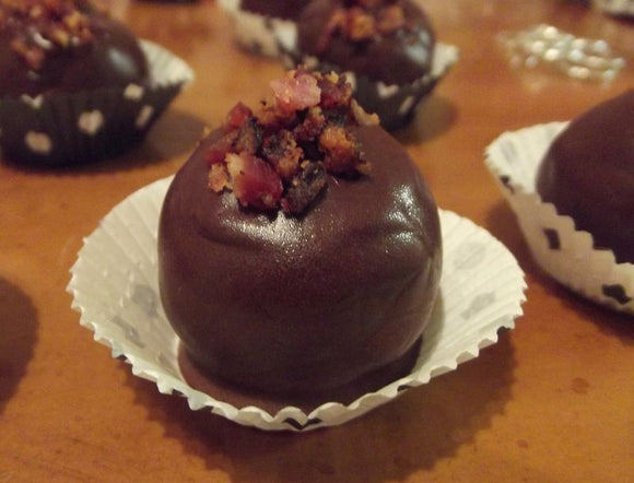 Chocolate Covered Peanut Butter and Beef Jerky Truffles