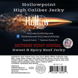 Saturday Night Special Sweet and Spicy Hollowpoint Beef Jerky Ingredients