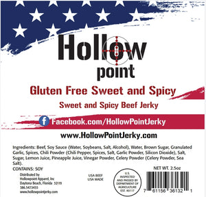 Gluten-free Sweet and Spicy Beef Jerky